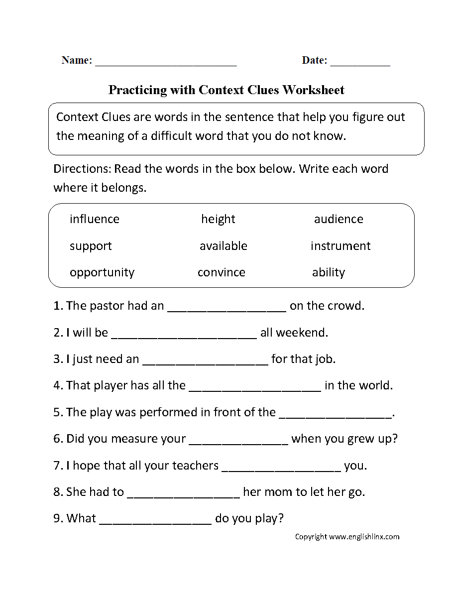 Worksheet  5th Grade Vocabulary Worksheets  Thedanks Worksheet For