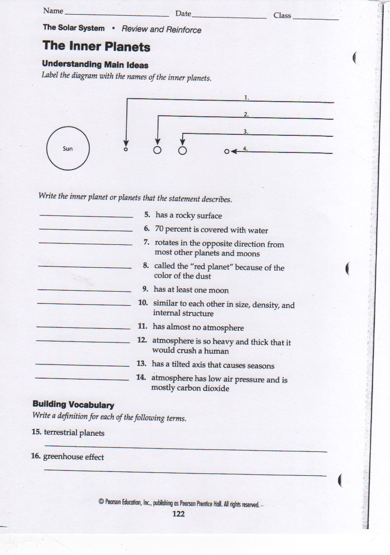 Worksheet  Inner Planets Worksheet  Grass Fedjp Worksheet Study Site