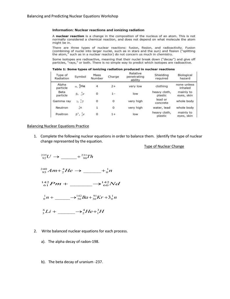 Worksheet Nuclear Equation Worksheet Grass Fedjp Worksheet Study Worksheet Nuclear Equation Worksheet Grass Fedjp Worksheet Study