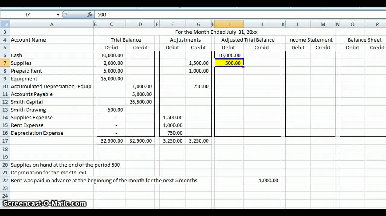 Worksheet Example
