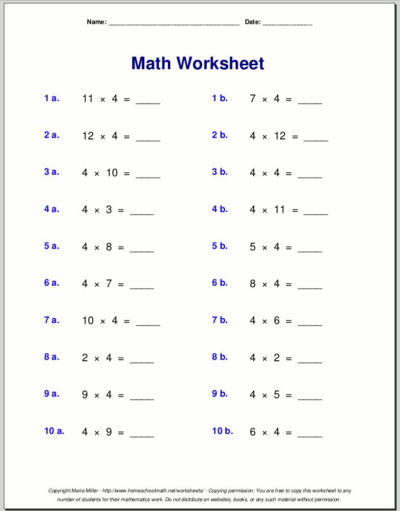 Worksheets For Grade 3