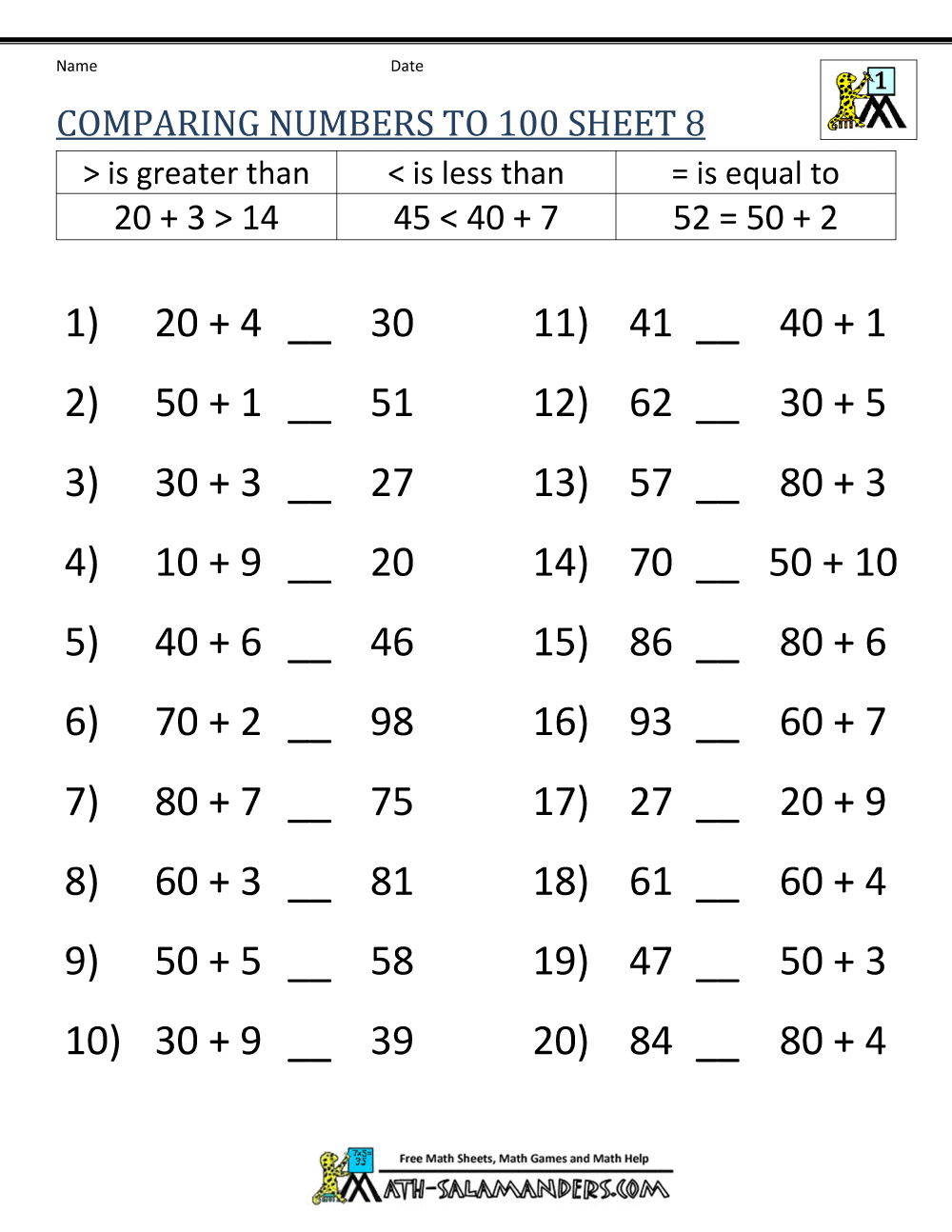 13+ 1st Grade Math Worksheets Pdf