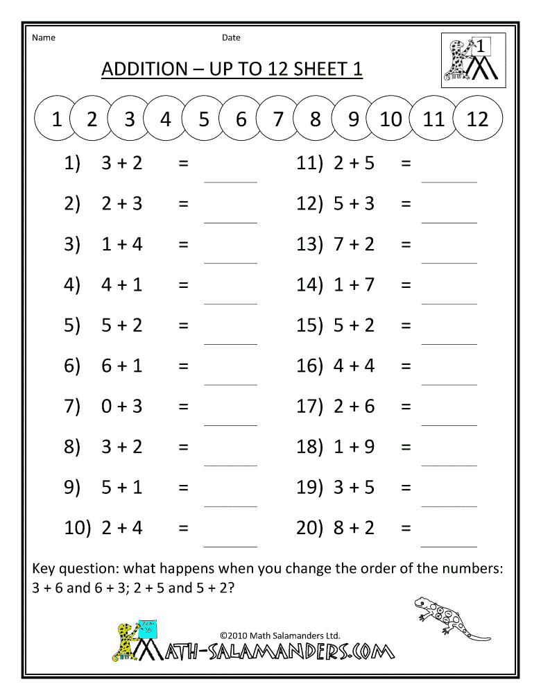 1st Grade Math Worksheetshow To Save Your Work  Copy And Save