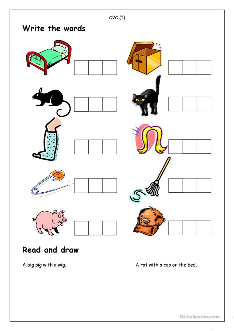 32 Free Esl Cvc Worksheets