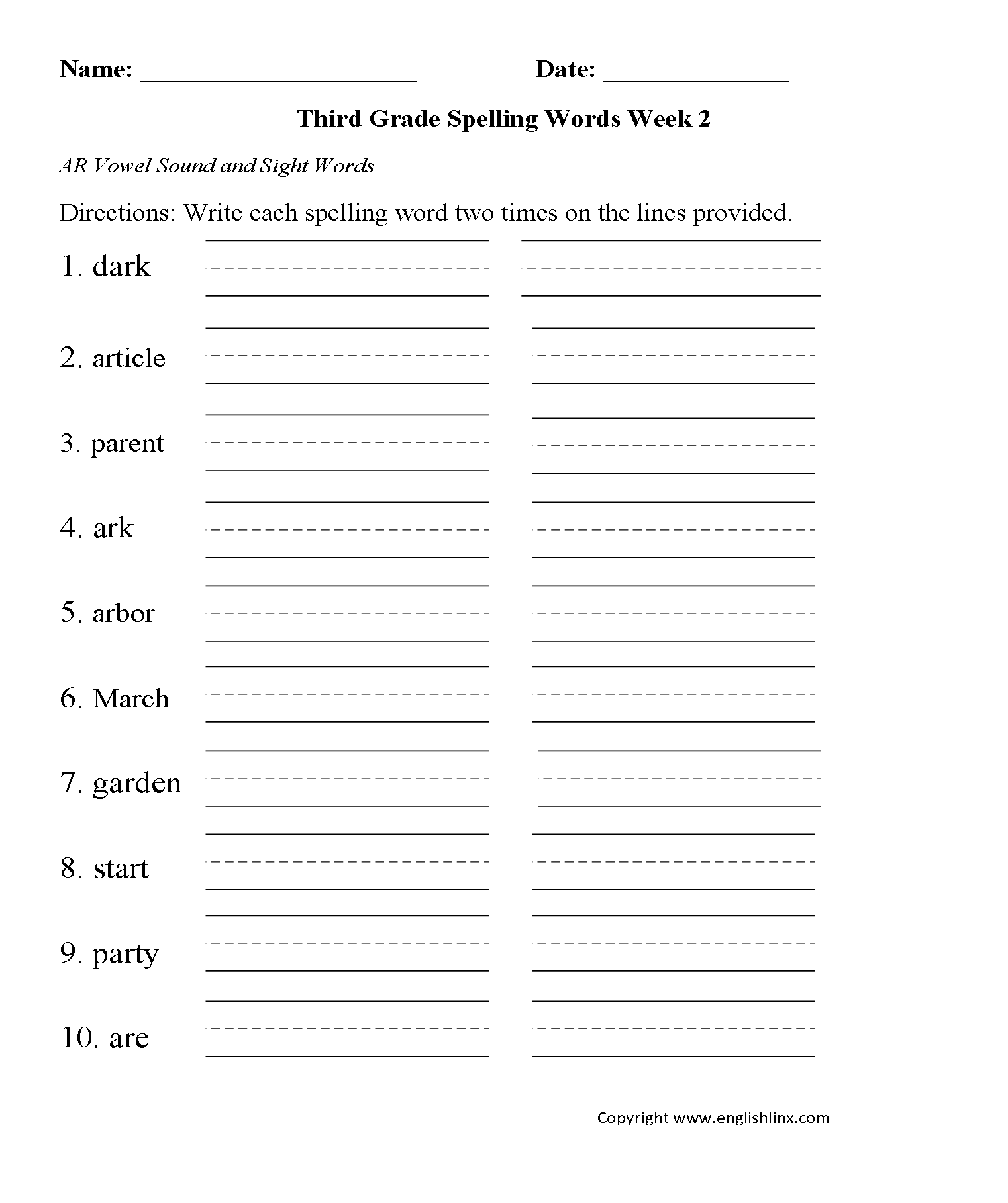 5th Grade Spelling Worksheets Printable The Best Worksheets Image