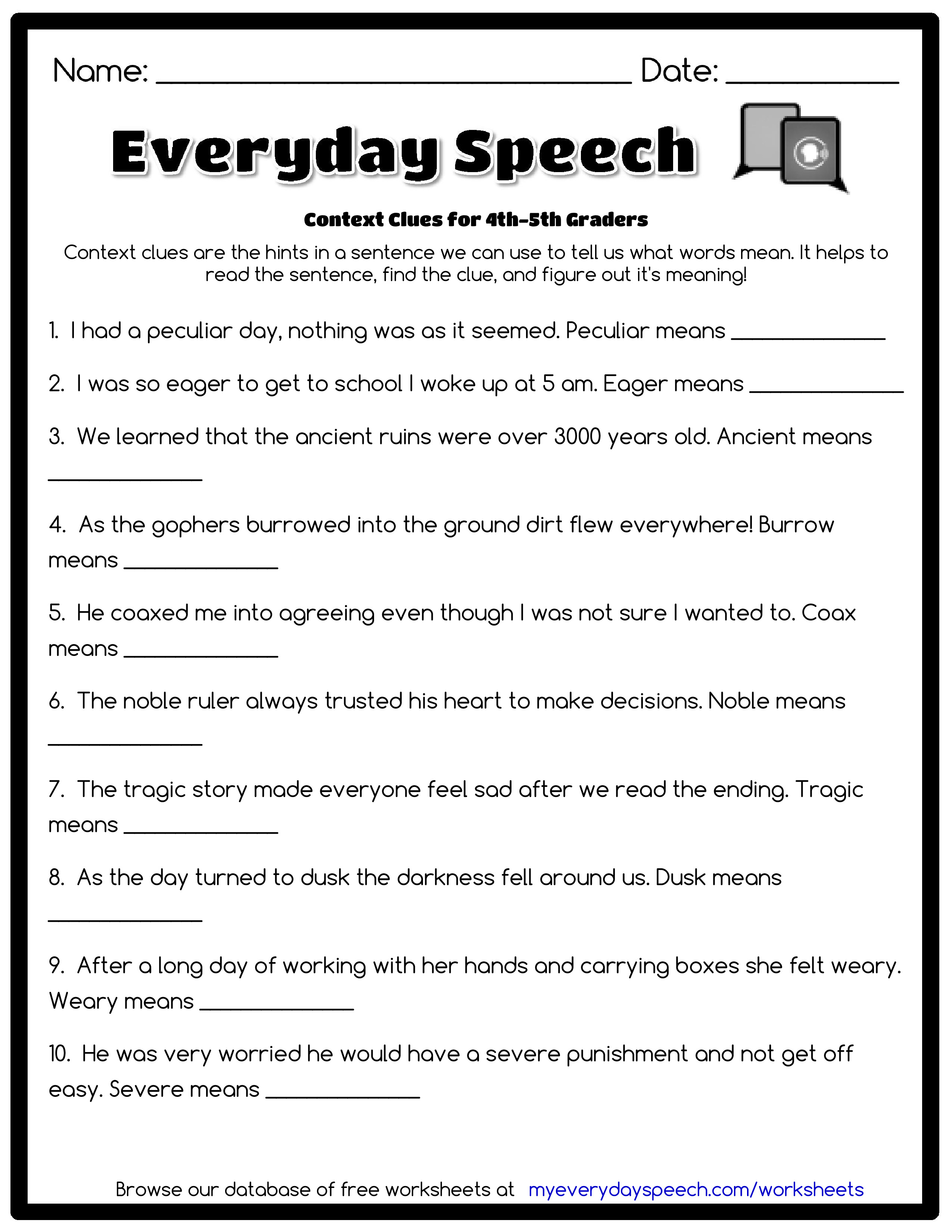 educational worksheets 6th grade