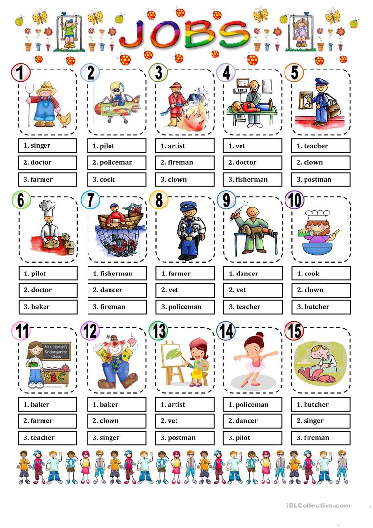 720 Free Esl Jobs Worksheets