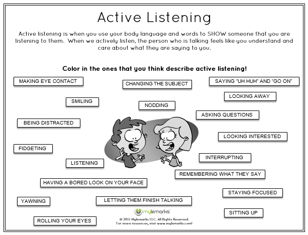 Active Listening Worksheet The Best Worksheets Image Collection