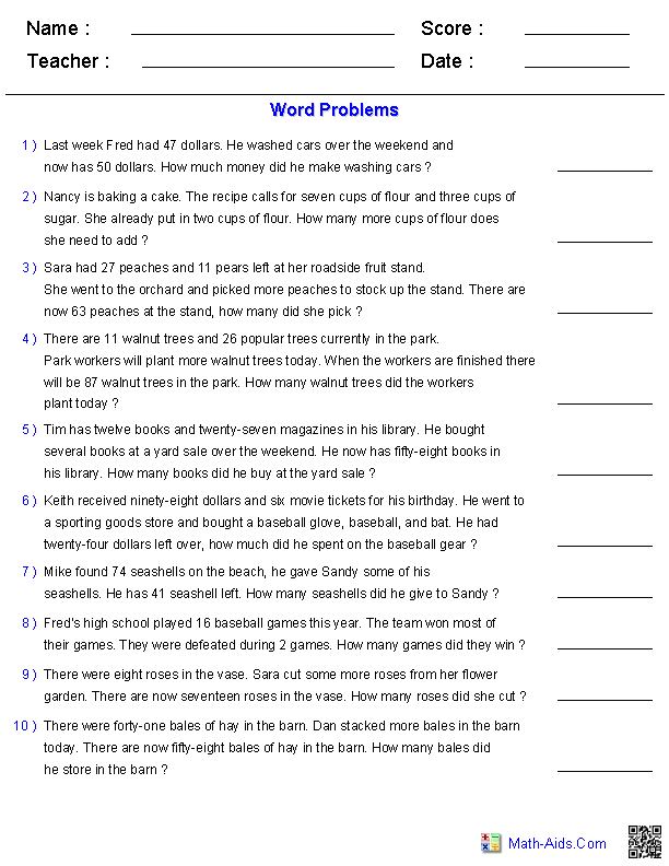 Algebraic Expressions Word Problems Worksheets The Best Worksheets