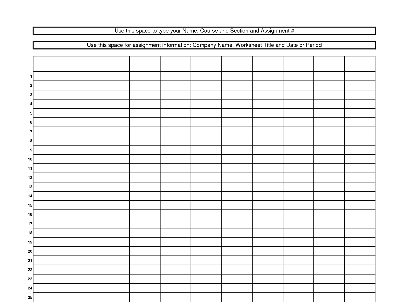 Blank Chart Template Free Interoffice Memo Example Of Excel 10