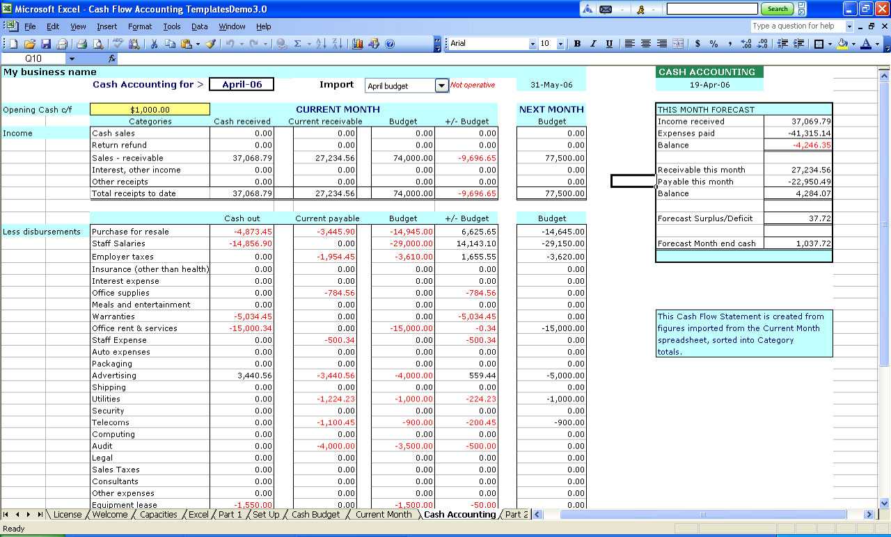 Bookkeeping Spreadsheet Template Free