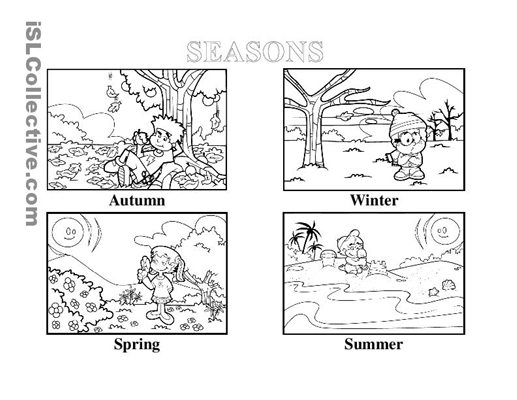 Collection Of Worksheets For Kindergarten Seasons