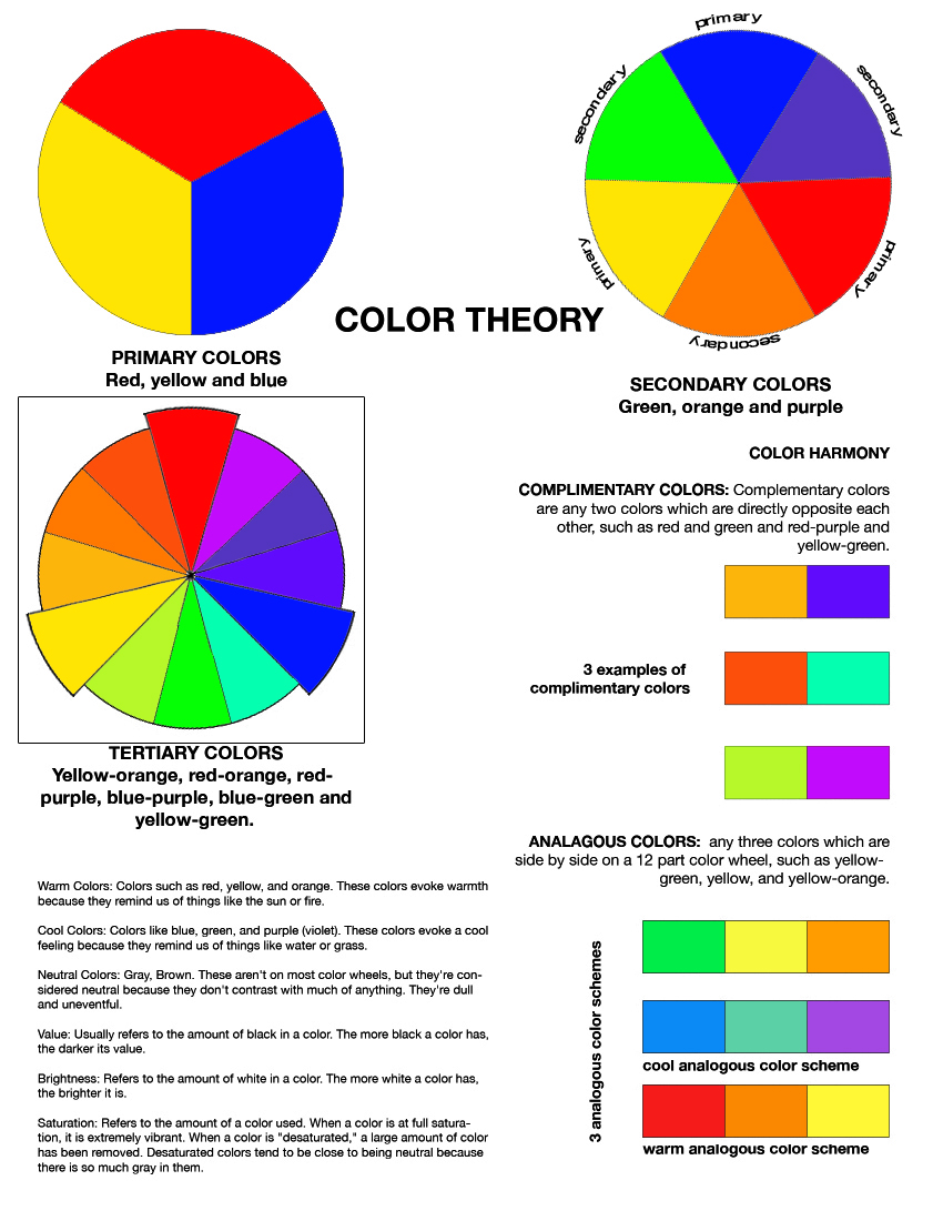 Complementary Color Worksheets