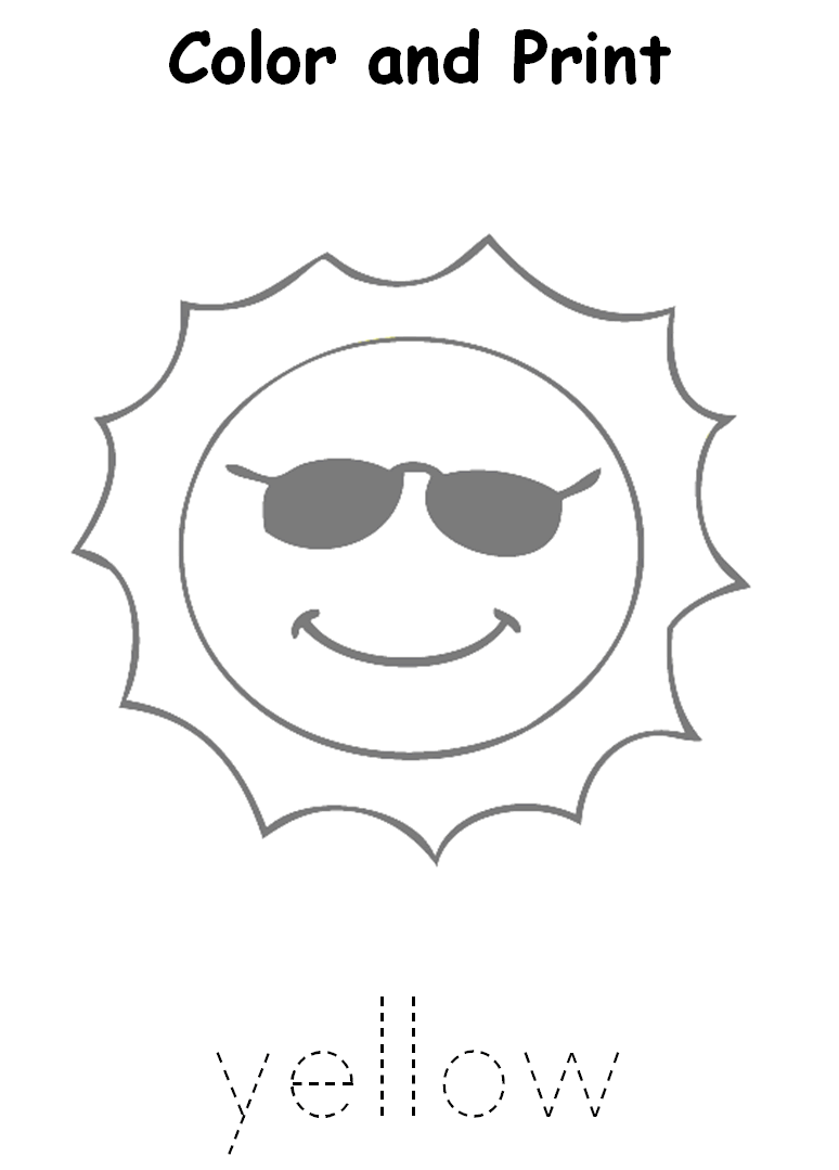 Color Yellow Worksheets Worksheets For All