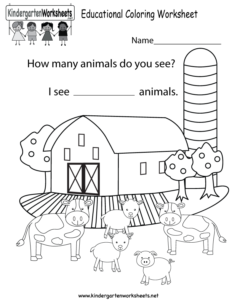 Educational Coloring Worksheet