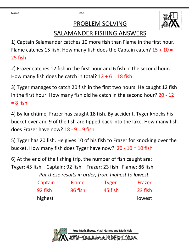 Formidable Worksheets For Math Problems In Math Problems For