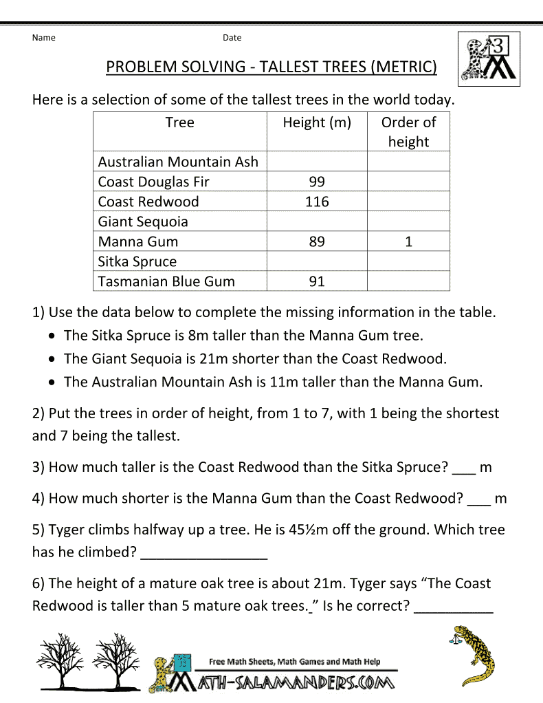 Fourth Grade Math Word Problems Worksheets Worksheets For All