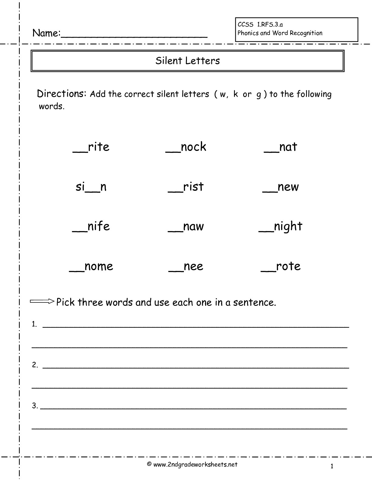 Free 2nd Grade Phonics Worksheets The Best Worksheets Image