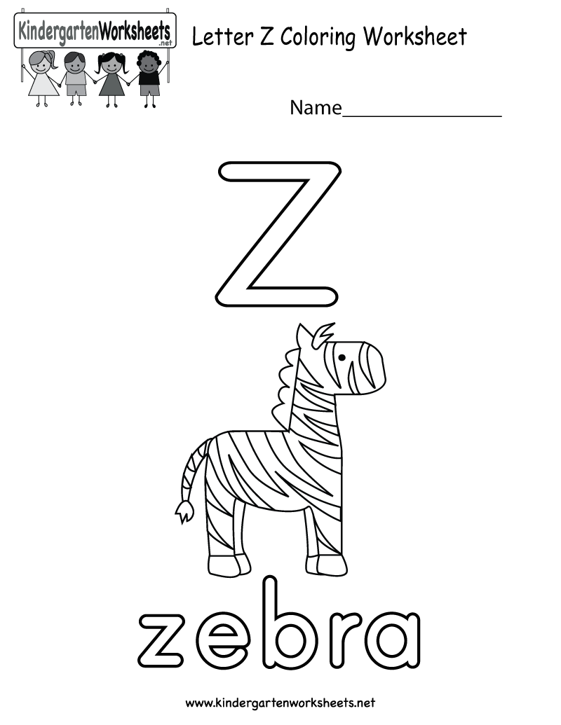 Free Kindergarten English Worksheets