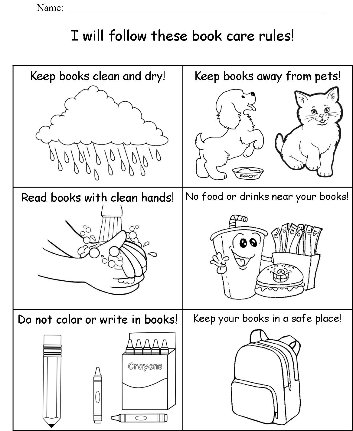 Free Printable Cooking School Worksheet For Kindergarten Computer