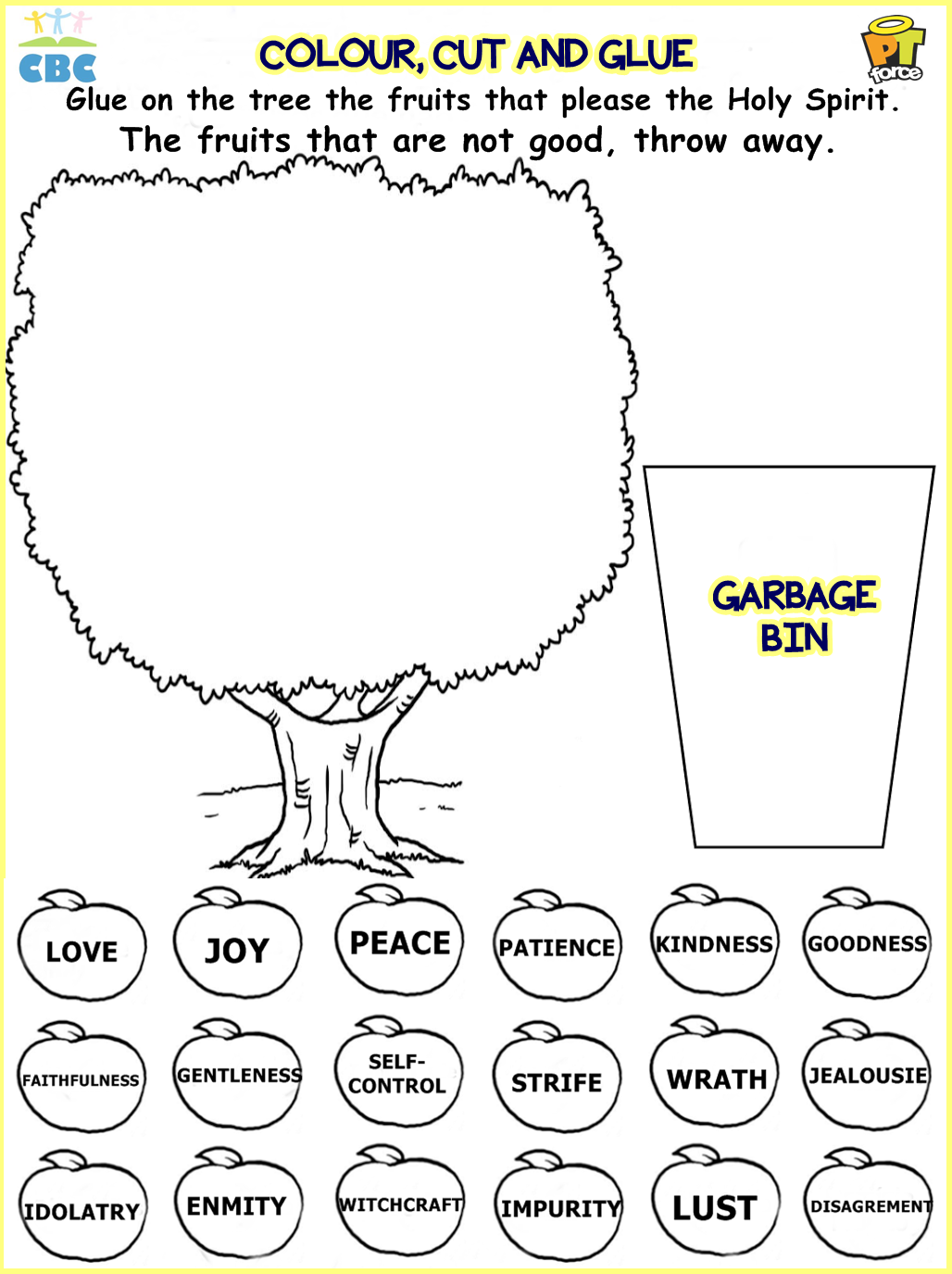 Fruits Of The Spirit Craft Ideas