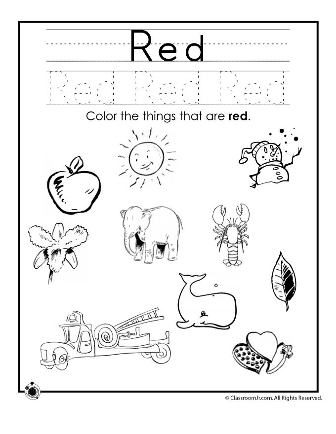 Funky Colour The Picture Worksheet Inspiration