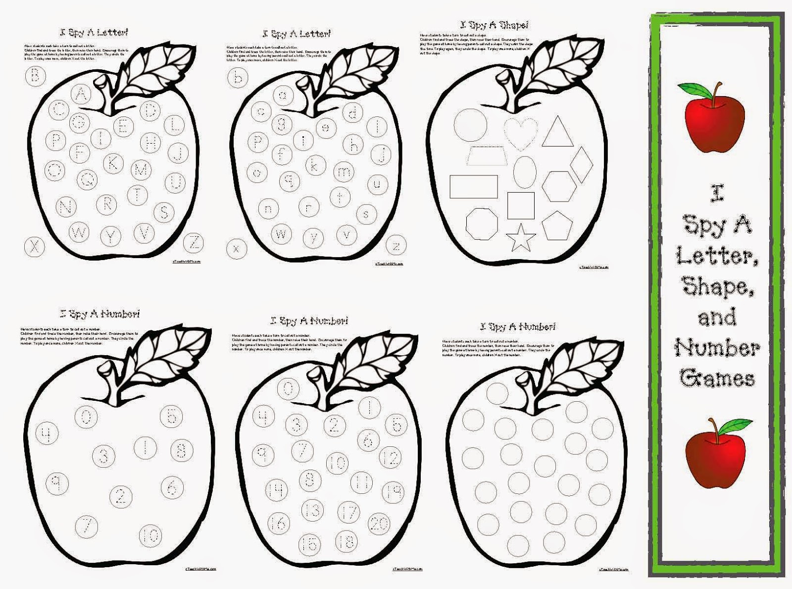 I Spy Worksheet Worksheets For All