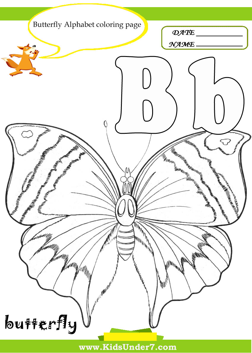 Kids Under 7  Letter B Worksheets And Coloring Pages