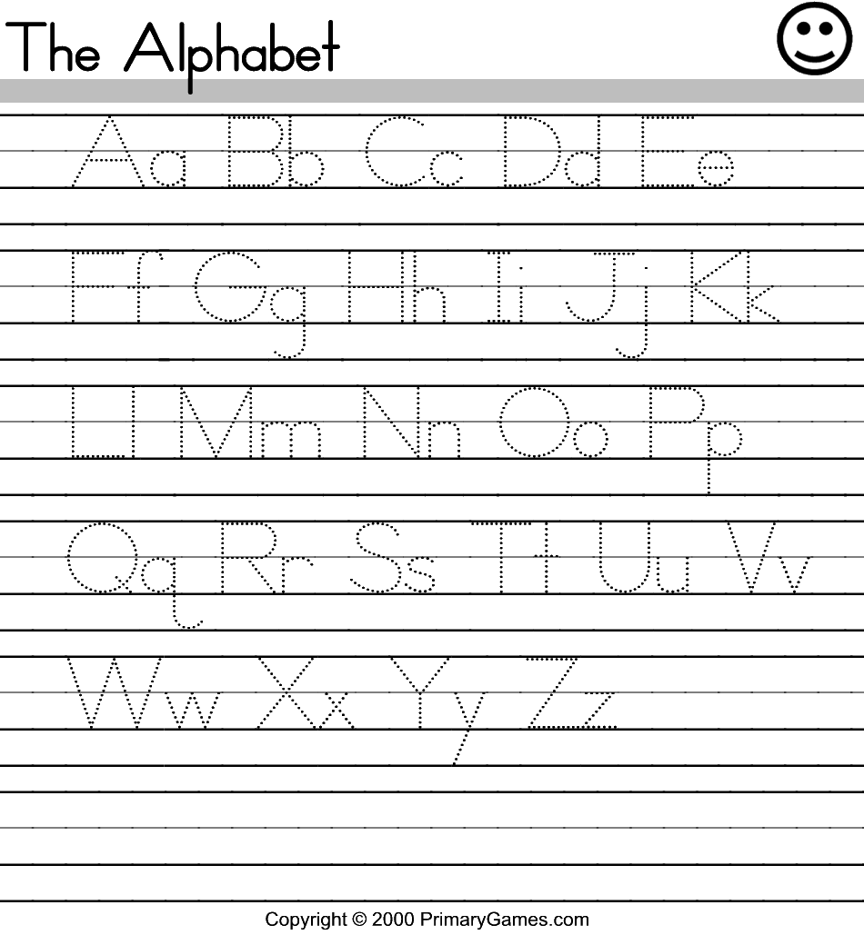 Kindergarten Abc Worksheets