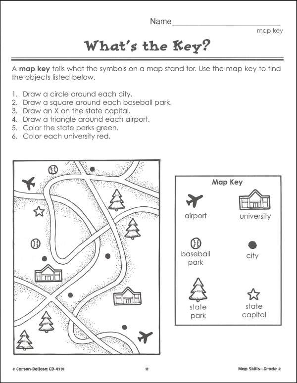 Map Worksheets For First Grade The Best Worksheets Image