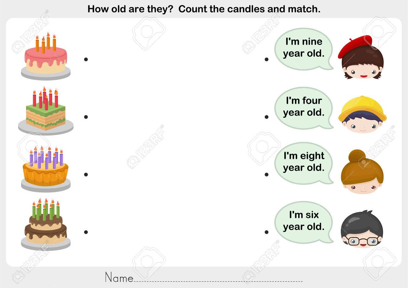 Matching People And Birthday Cake
