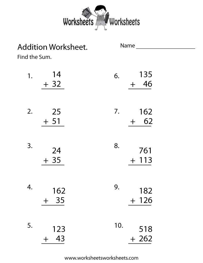 Math Worksheet Pdf Worksheets For All