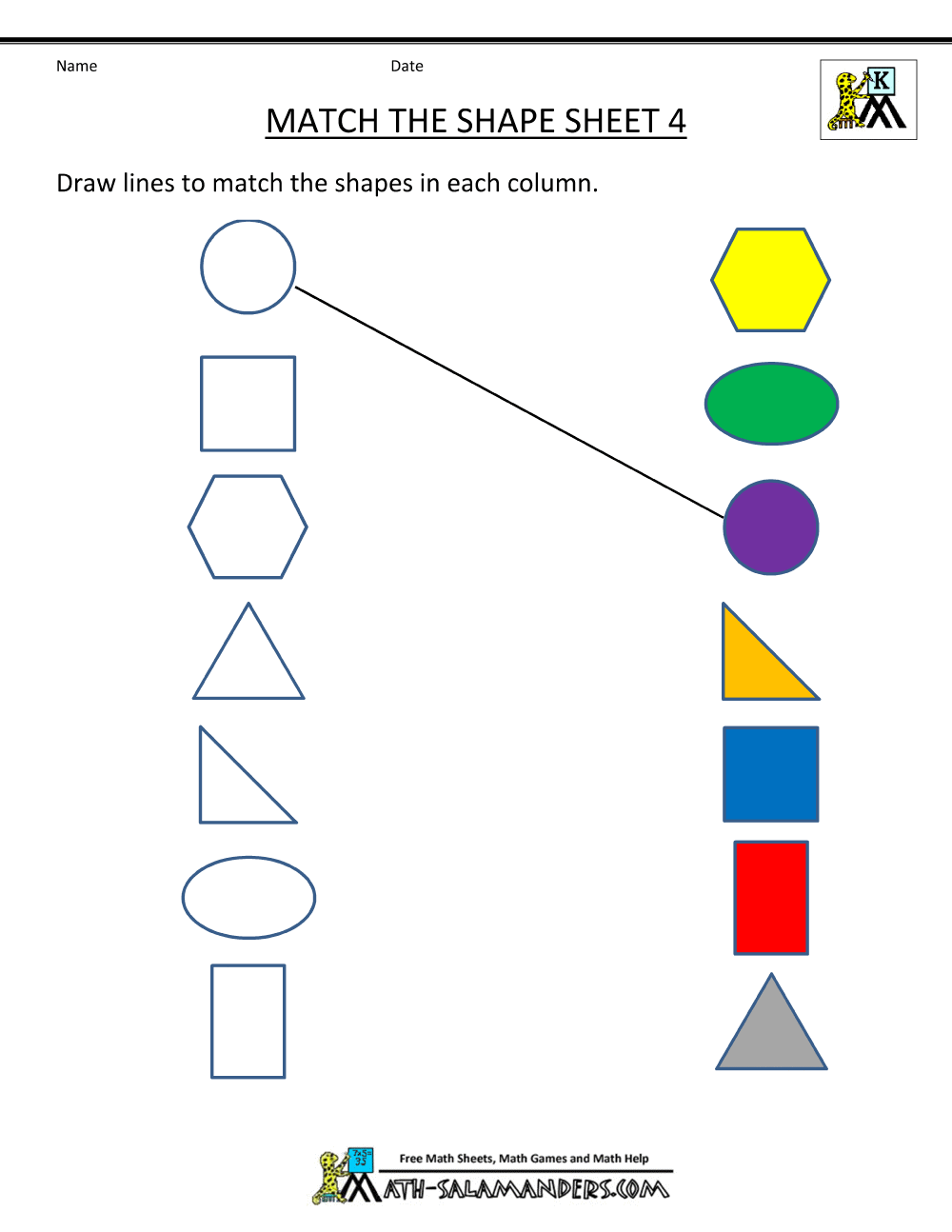 Maths Worksheets For Kg1 Elegant Free Shape Worksheets