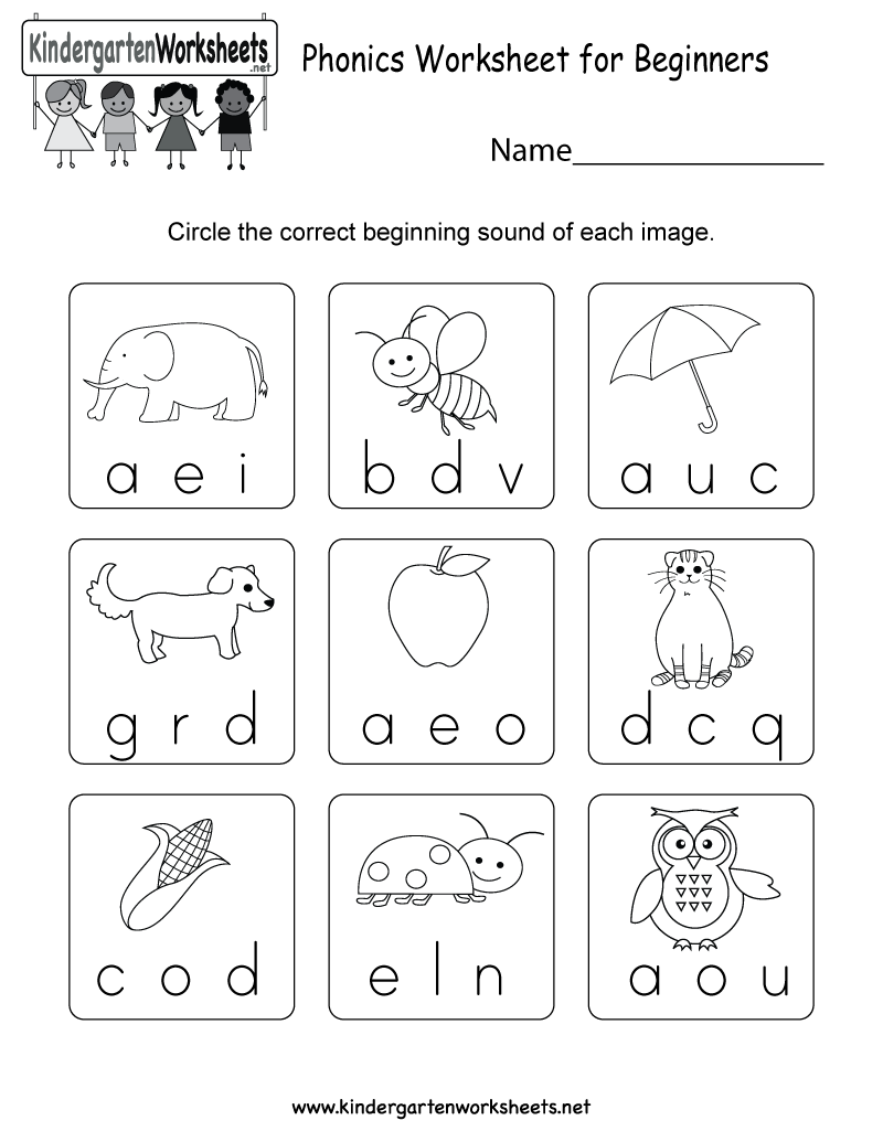 Phonics Worksheet