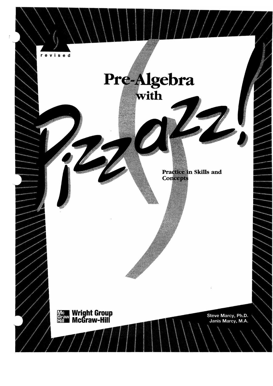 Prealgebra With Pizzazz Ebook By Denise Russell