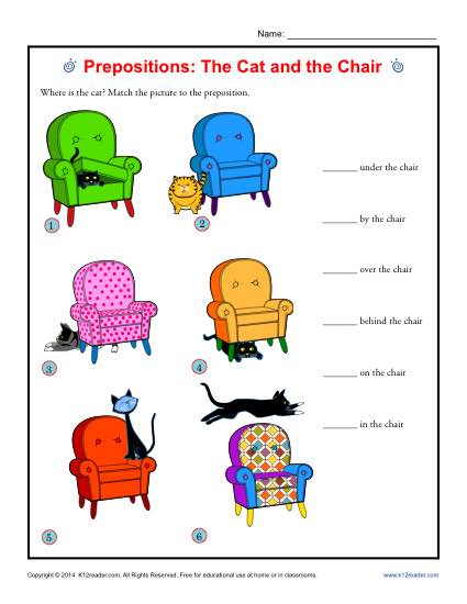 Prepositions Pictures Worksheets The Best Worksheets Image