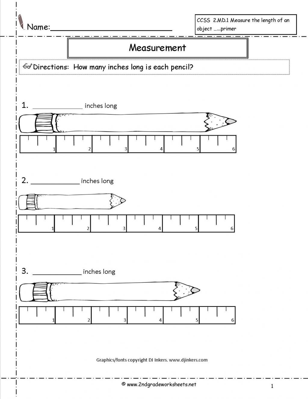 ks1 length worksheets