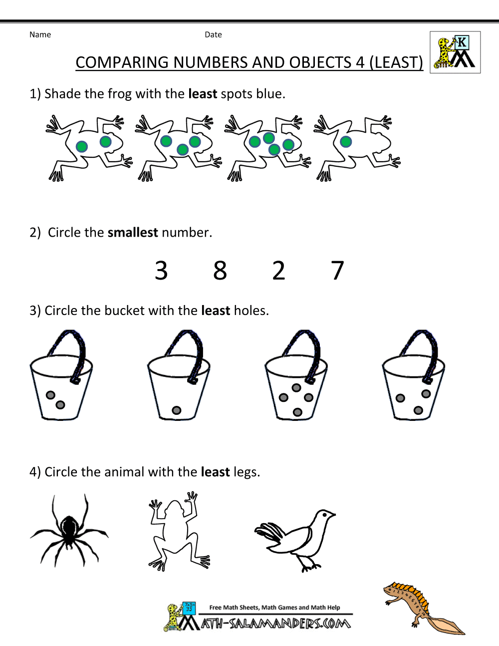 Printable Maths Worksheets For Nursery