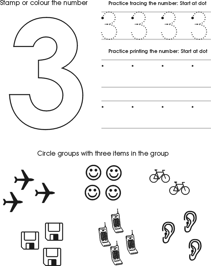 Printable Number Worksheets For Preschool Number Worksheets For