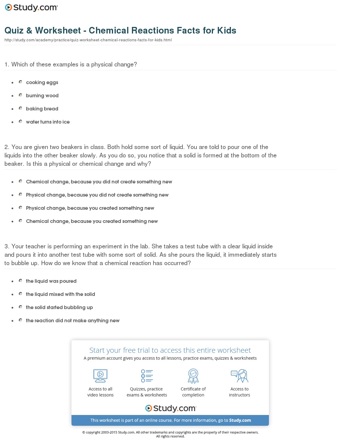 Quiz & Worksheet