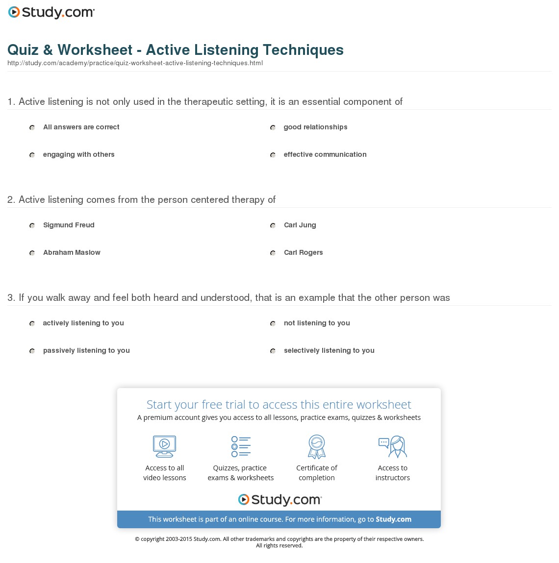 Quiz & Worksheet