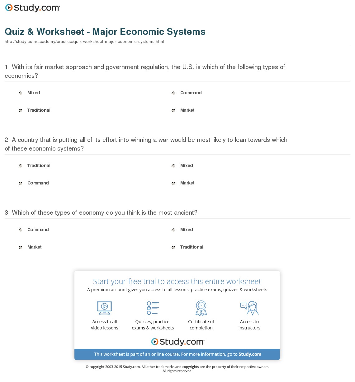 Quiz & Worksheet