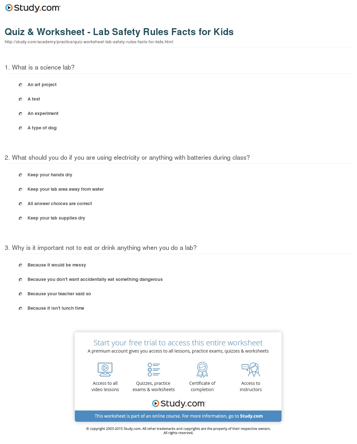 Quiz & Worksheet