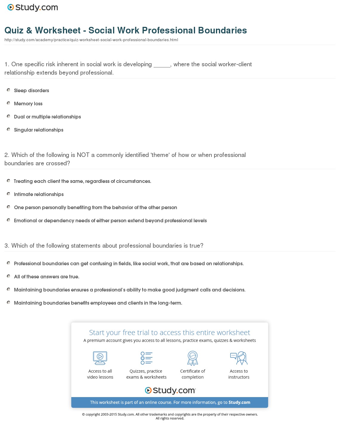 Quiz & Worksheet