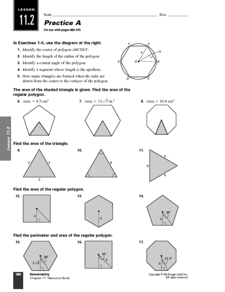 Regular Polygons Worksheets The Best Worksheets Image Collection