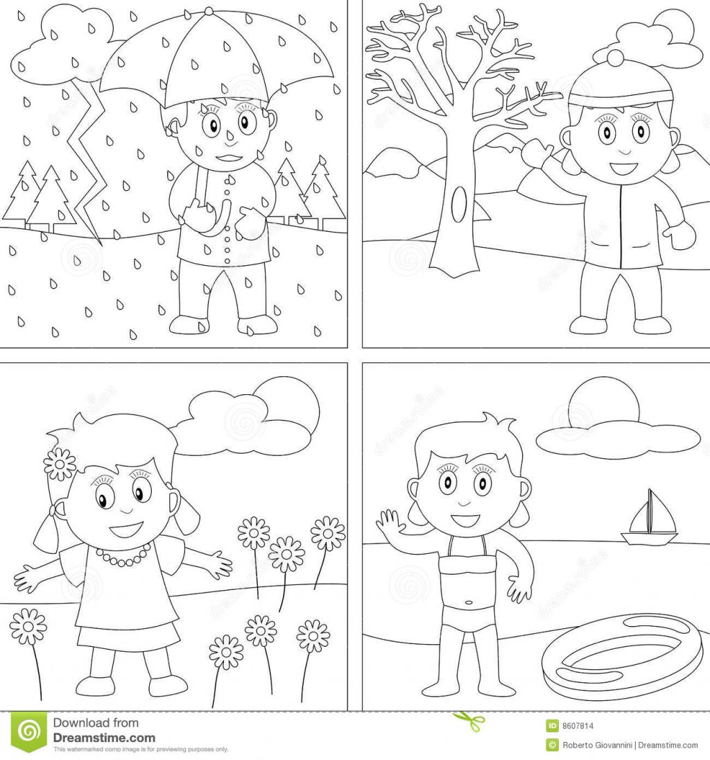 Season Worksheets For Kindergarten Four Seasons Kids Math Graphing