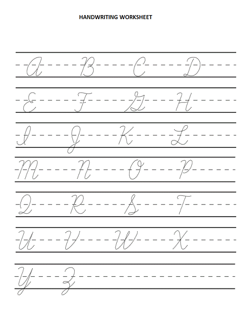 Teaching Cursive Writing Worksheets  Worksheets  Kristawiltbank