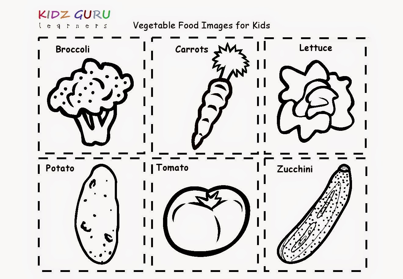 Vegetables Worksheets For Kindergarten Worksheets For All