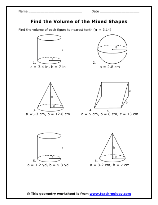 Volume Maths Worksheets The Best Worksheets Image Collection