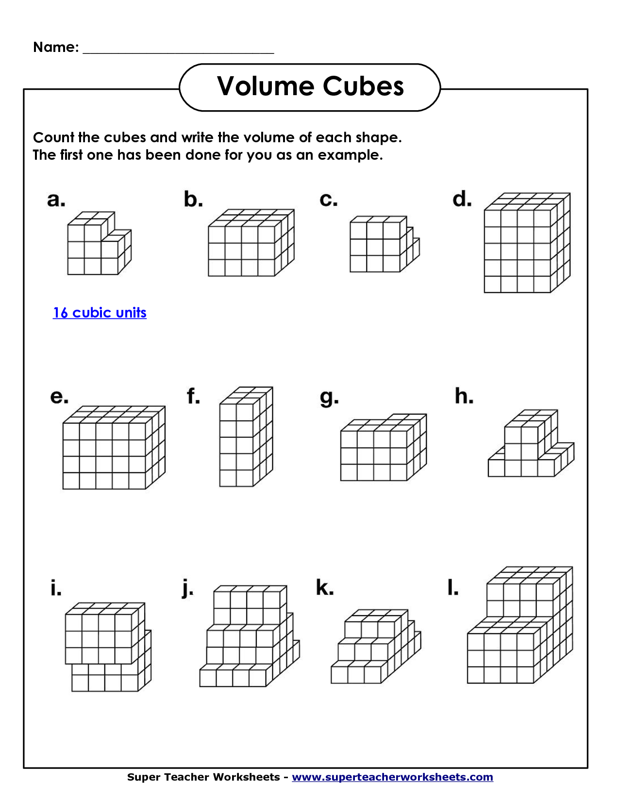 Volume Maths Worksheets The Best Worksheets Image Collection
